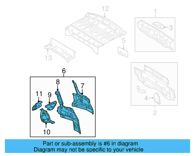 Tail Lamp Pocket 3C8-813-320 - View 3