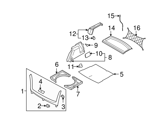 Tie Down Hook 1J0-804-299 - View 30