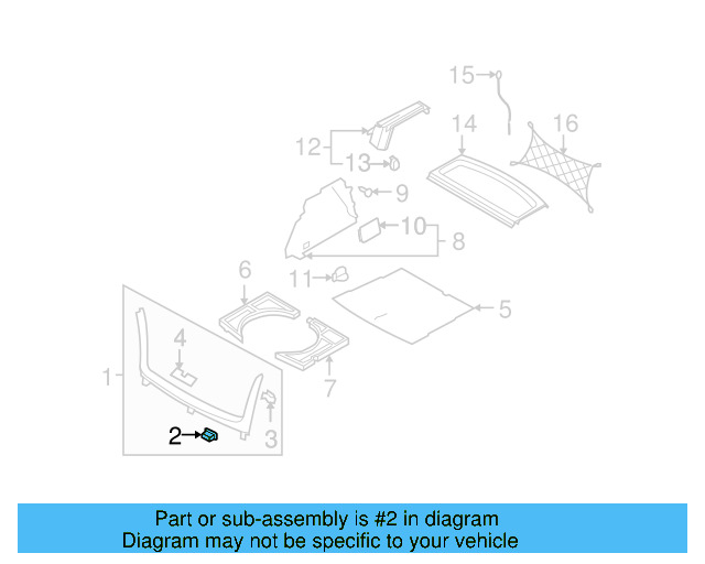 Tie Down Hook 1J0-804-299 - View 38