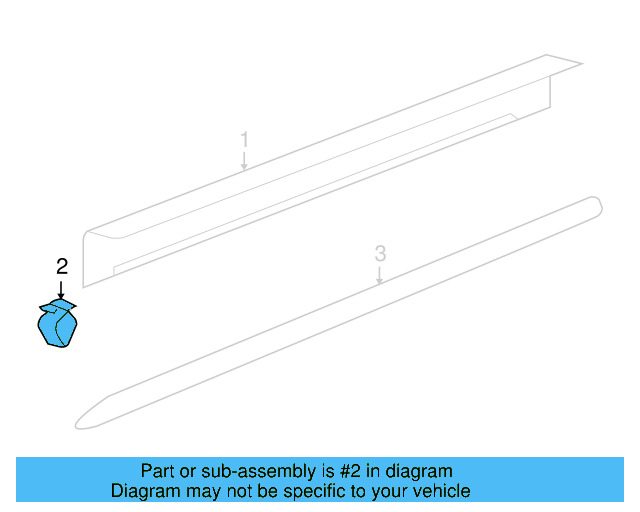 Rear Header Trim Clip 3D0-867-276 - View 13