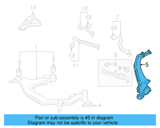 Knuckle 8D0-407-258-AL - View 3