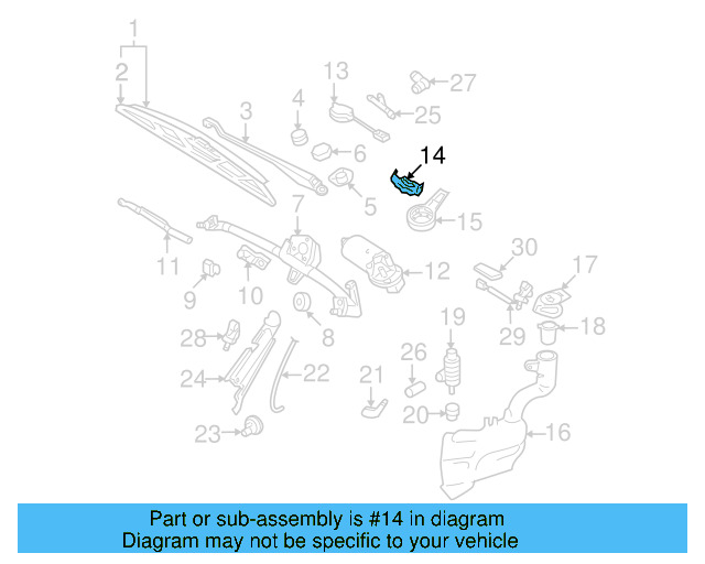 Rain Sensor Retainer 1C0-955-433 - View 6