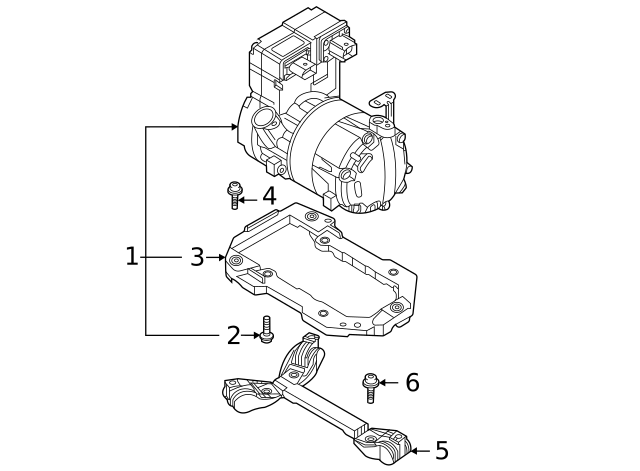 Compressor Assembly Bolt N-107-002-01