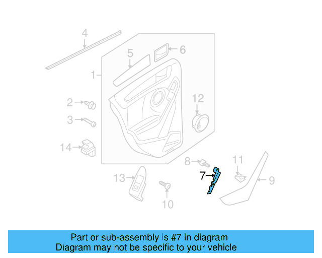 Pull Handle 5K4-868-714-A-81U - View 5