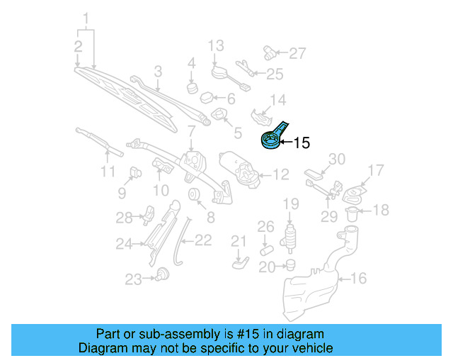 Rain Sensor Cover 1C0-955-737-Y20 - View 6