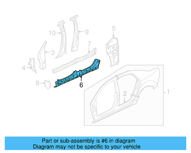 Rocker Reinforced 3D7-810-607 - View 2