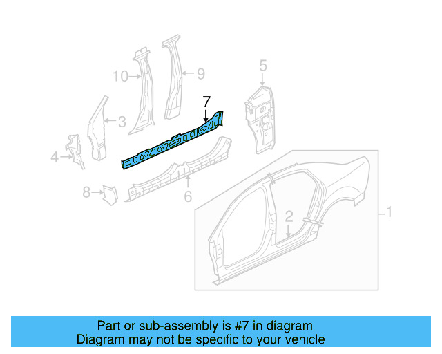 Inner Rocker 3D7-810-599-A - View 2