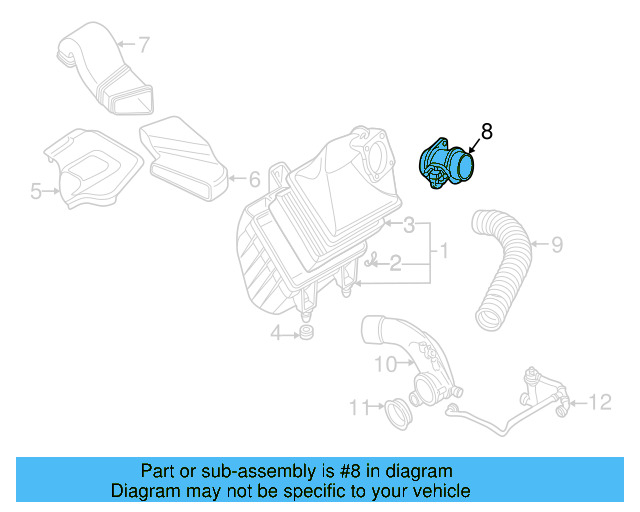 Air Mass Sensor 078-133-471-C - View 3