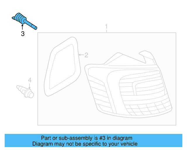 Tail Lamp Assembly Retainer 1K8-945-300 - View 19