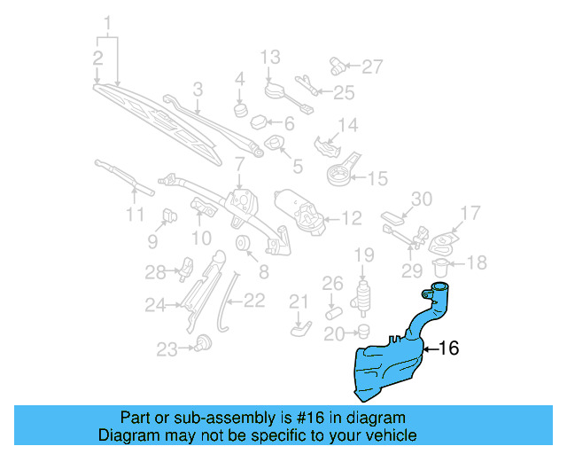 Washer Reservoir 1C0-955-453-M - View 6