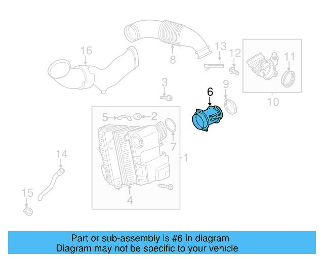Mass Air Flow Sensor 059-906-461-N - View 9