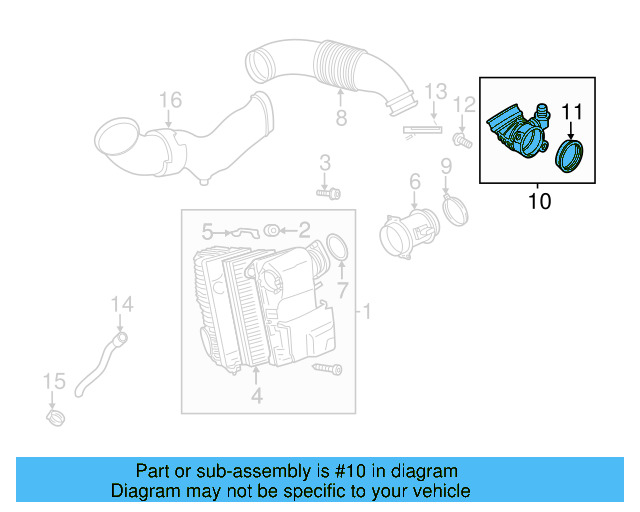 Air Duct 7L6-129-955-B - View 2