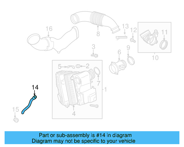 Drain Hose 7P0-129-653 - View 12