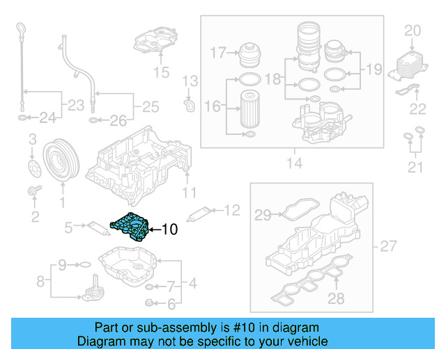 Engine Oil Pan Baffle 06E-103-138-G - View 8