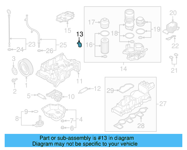 Upper Oil Pan Gasket 059-103-609-L - View 5