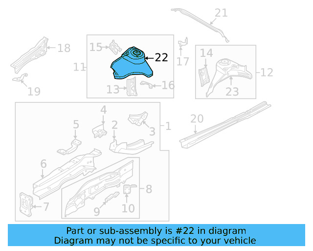 Strut Mount 3Q0-809-122-C - View 3
