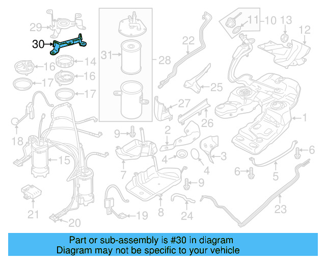 Fuel Filter Lower Bracket 7P6-127-224-A - View 3