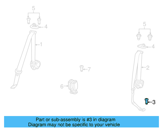 Retractor Assembly Upper Bolt N-989-243-01 - View 6