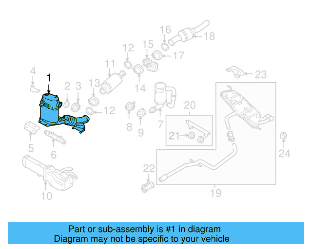 Converter & Pipe 1K0-254-708-GX - View 20