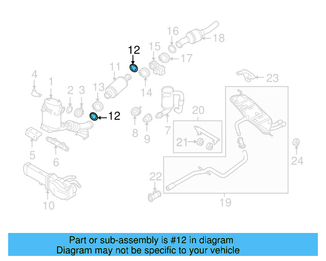 Converter & Pipe Gasket 1K0-253-115-AE - View 21