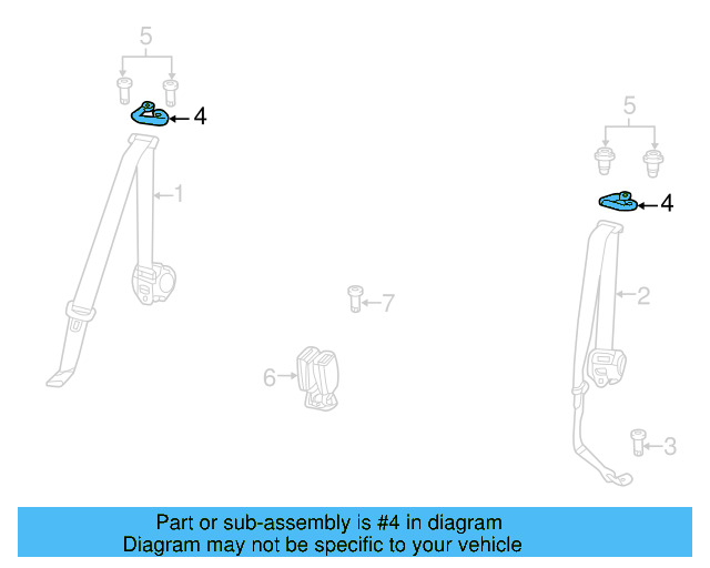 Outer Belt Assembly Lower Bolt WHT-003-682 - View 69