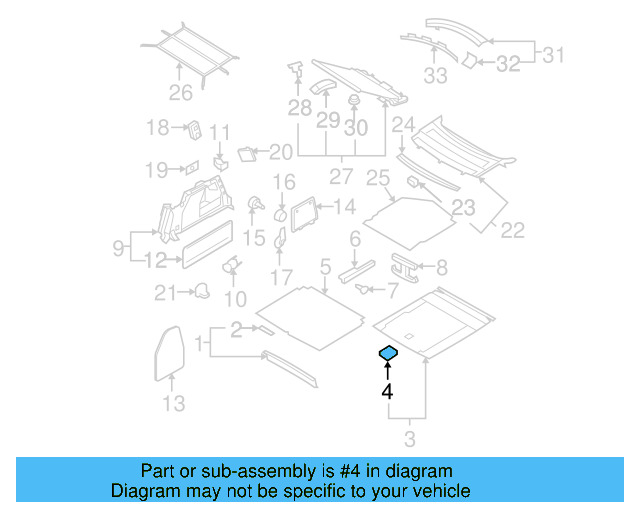 Trunk Lining Plate 4B5-863-627-B-01C - View 25