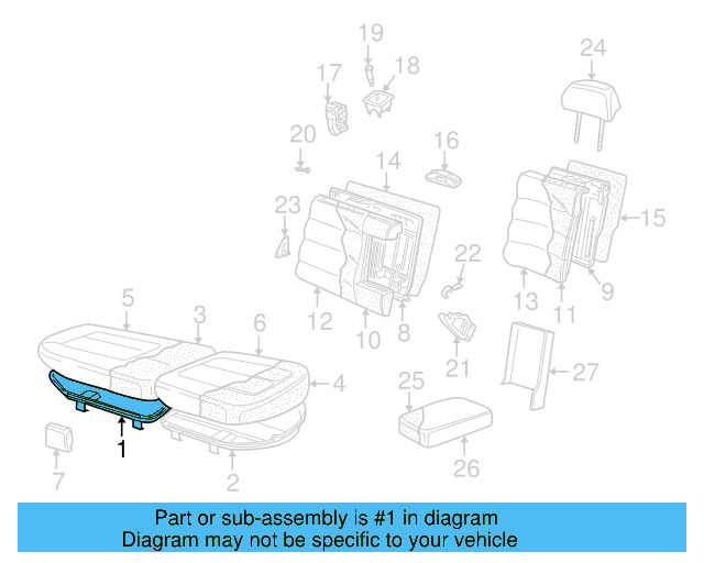 Seat Frame 3B0-881-105-AR - View 13