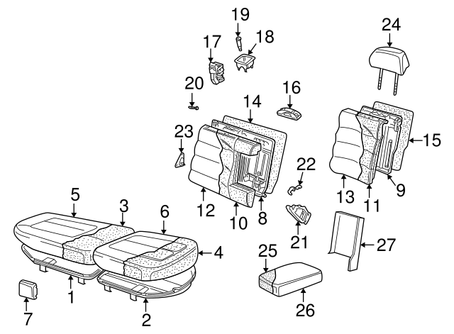 Seat Back Cover 3B0-885-806-R-EWH