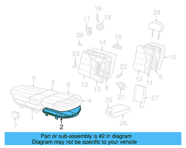 Seat Frame 3B0-881-105-AR - View 4