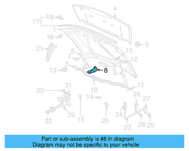Hinge Cover 1J0-823-630-E-01C - View 6