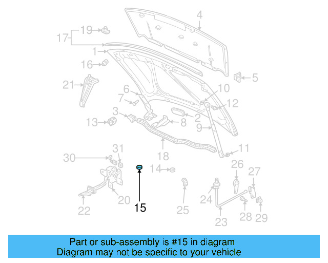 Hood Stop Buffer 3B0-823-499