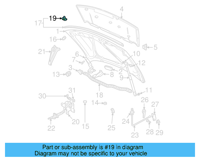 Side Seal Clip 1H0-823-717 - View 42