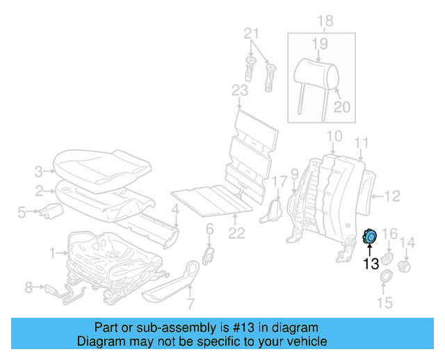 Seat Track Adjust Handle 1J0-881-254-E-B41 - View 36