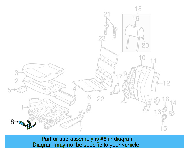 Seat Track Adjust Handle 1J0-881-254-E-B41 - View 38
