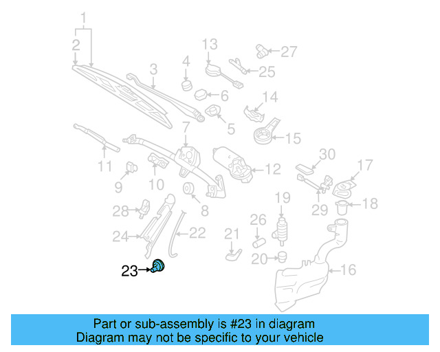 Washer Hose Grommet 6X0-955-998-A - View 11