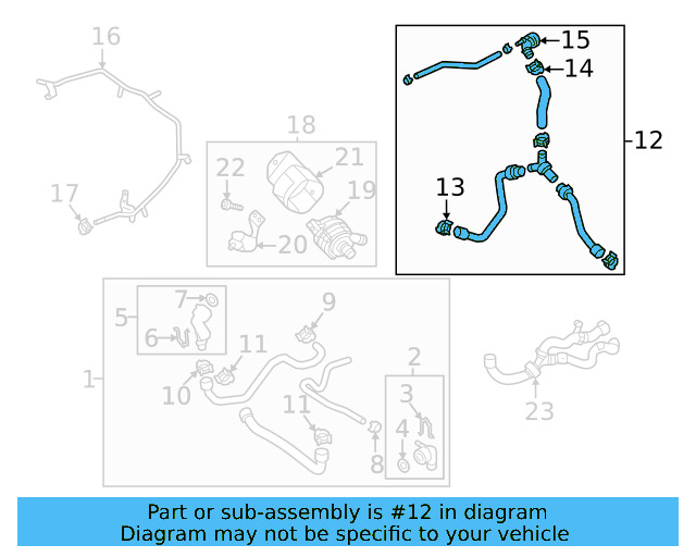 Rear Hose 3QF-122-157-P - View 2