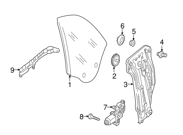 Window Regulator Nut N-106-092-03