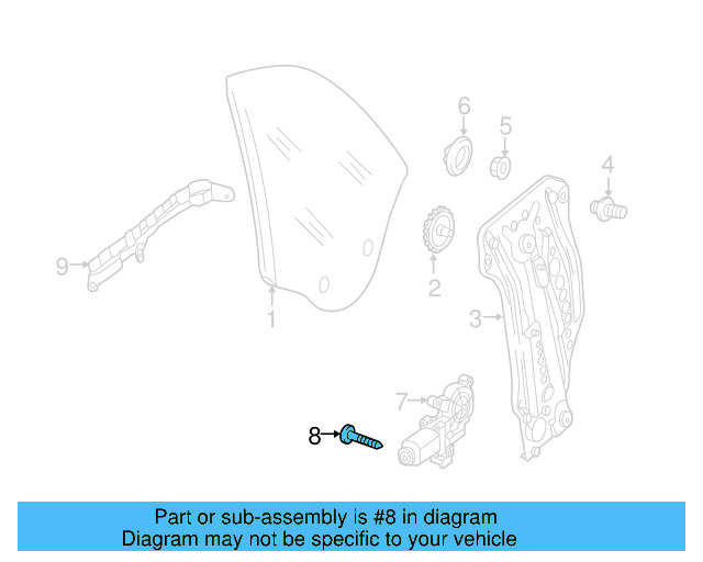 Window Motor Bolt 8Z0-837-691-C - View 47