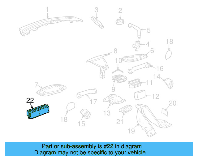 Vent Grille 1C0-820-902-C-XNP - View 5