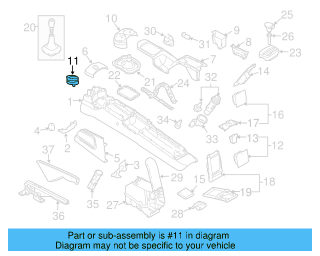 Ashtray Assembly 1C0-857-962-D-3SG - View 3