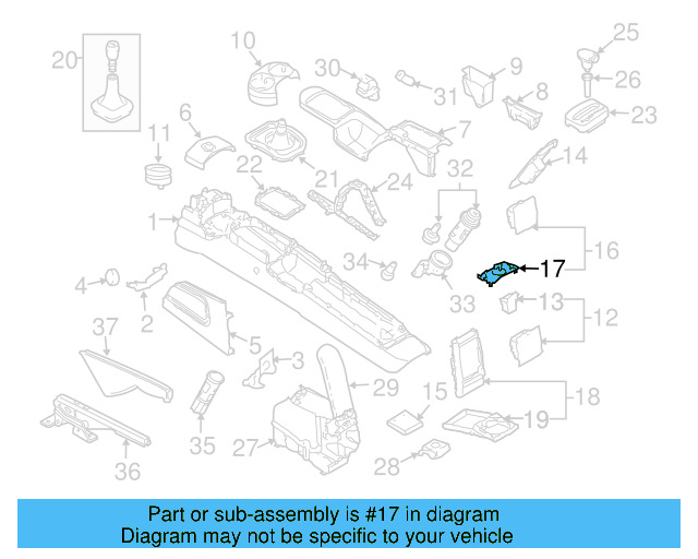 Armrest Base 3B0-867-174-7DE - View 25
