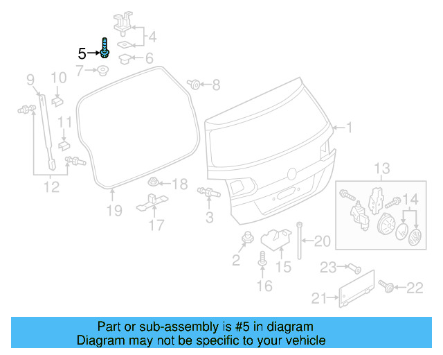 Hinge Bolt N-912-068-01 - View 7