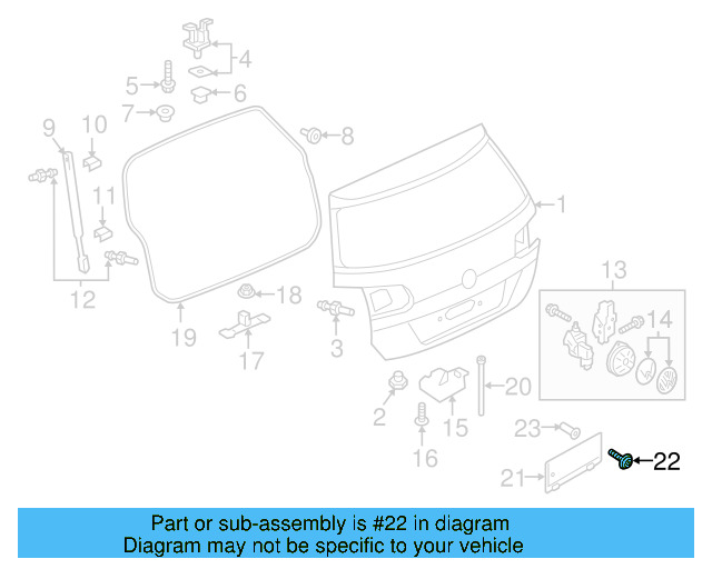 License Bracket Bolt N-104-065-04 - View 21