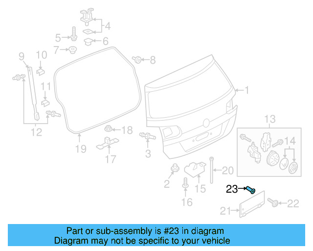 License Bracket Nut WHT-007-341 - View 34