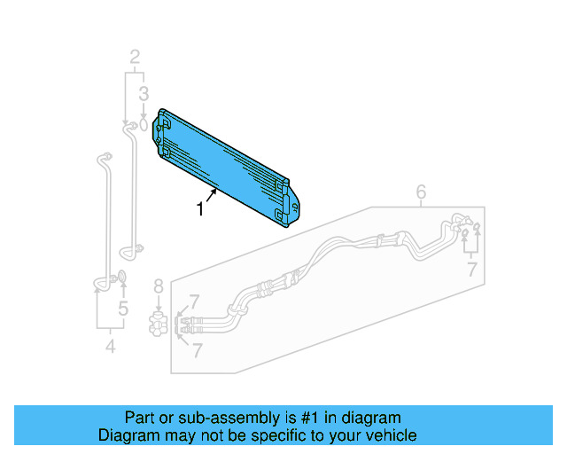 Trans Cooler 7L0-317-021 - View 2