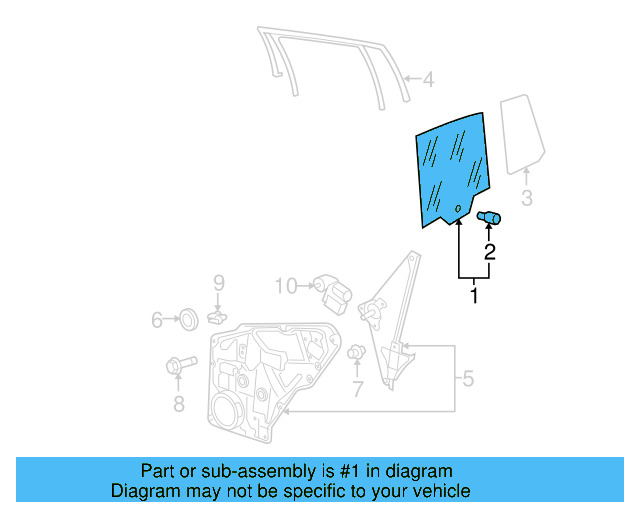 Movable Glass 5N0-845-026 - View 3