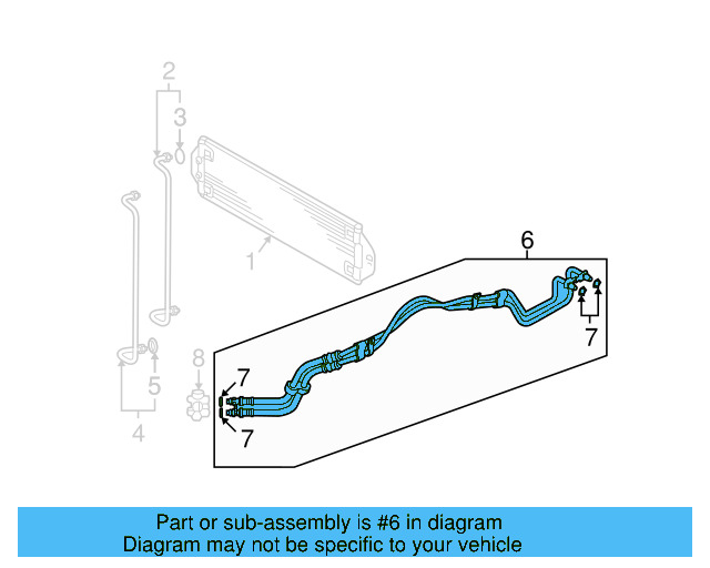Hose & Tube Assembly 7L6-317-801-A - View 6