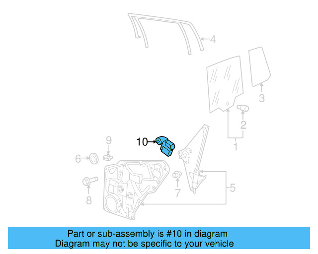 Window Motor 5N0-959-703-E-VW1