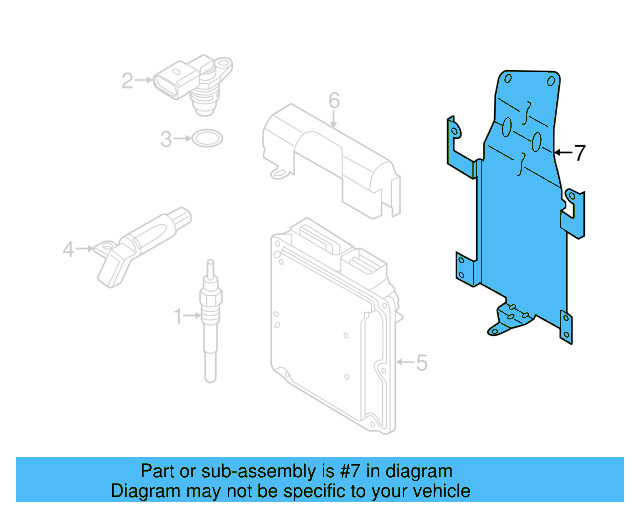 ECM Support 7P0-907-645-A - View 16