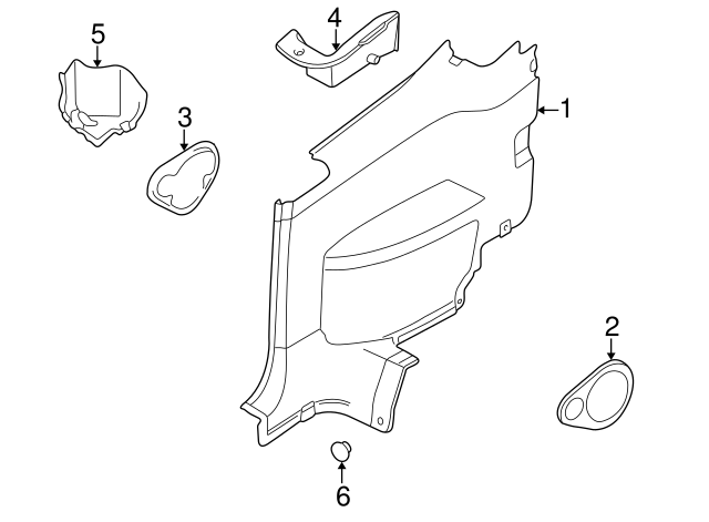 Frame Trim 1E0868169